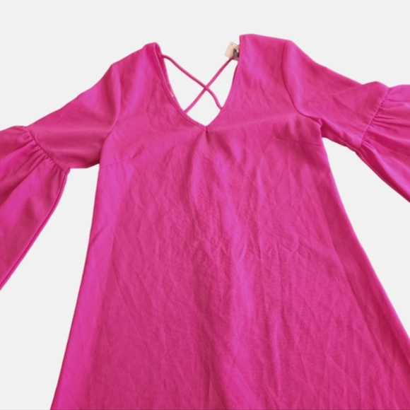 TCEC Tops - TCEC Womens pink top with bell sleeves size small